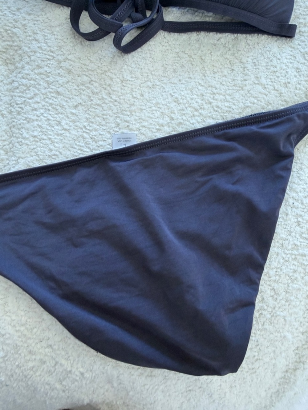 VODA Women's Gray Triangle Bikini Set - Classic Halter Swimwear - Picture 4 of 7